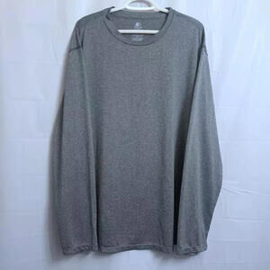Starter Long Sleeve Polyester Pullover T-Shirt Men's XXXL 3XL Grey